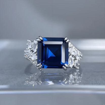 Anillo de boda de plata de ley 925 MuShan Jewelry, alianza con diamante de alto carbono, regalo de San Valentín para mujer, joyería fina