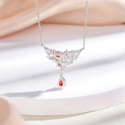 MuShan Brand Jewelry 925 Sterling Silver Necklace Cubic Zirconia 7A Cross Fashion Ladies Rhodium Plated Premium Jewelry Pendant