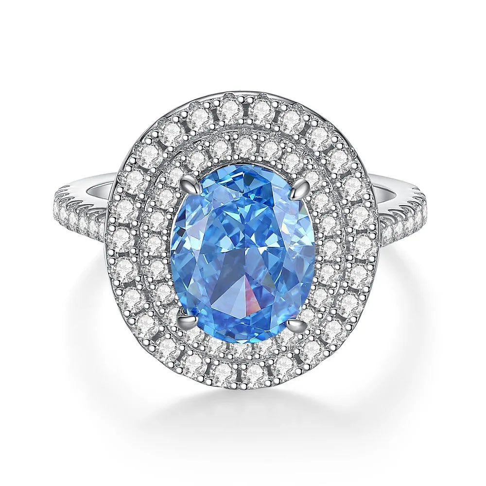 MUSHAN Luxury Jewelry s 925 Sterling Silver Rings For Women CMA Certificate HCD Gemstones Sapphire Ring Bands s925 Fine Jewelry