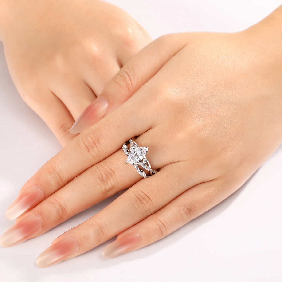 MuShan Designer Jewelry 925 Sterling Silver Ring Zircon 7A Round Daytime for Girlfriend 18K Real Gold Plated Fine Jewelry Rings