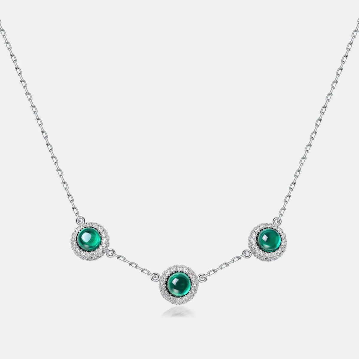 MUSHAN Luxury Jewelry 925 Sterling Silver Chain Pendant Necklace Lab Grown Emerald Ruby Gemstones Necklaces Pendants GRC Jewelry