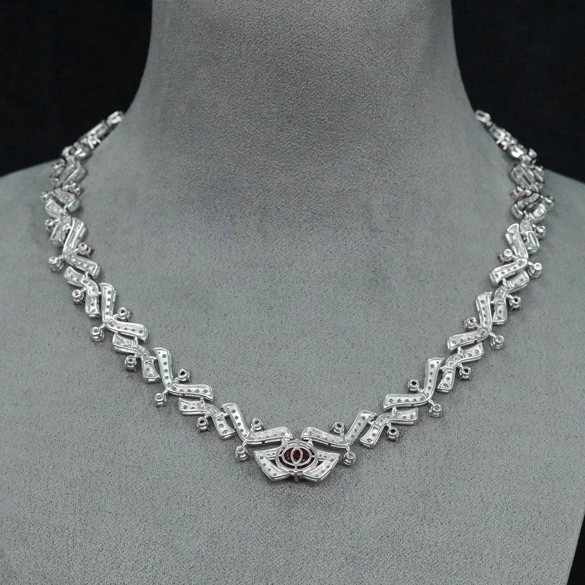 MuShan Jewelry 925 Sterling Silver Necklace 5A CZ Gemstones Luxury HCD Gemstones Women 925 Sterling Silver Pendant Accessories