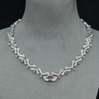 MuShan Jewelry 925 Sterling Silver Necklace 5A CZ Gemstones Luxury HCD Gemstones Women 925 Sterling Silver Pendant Accessories