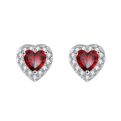 MuShan Jewelry 925 Sterling Silver Stud Earrings Drop HCD Gemstones Bachelorette Gift Best Friend Gift Women Earring Fine Jewelr