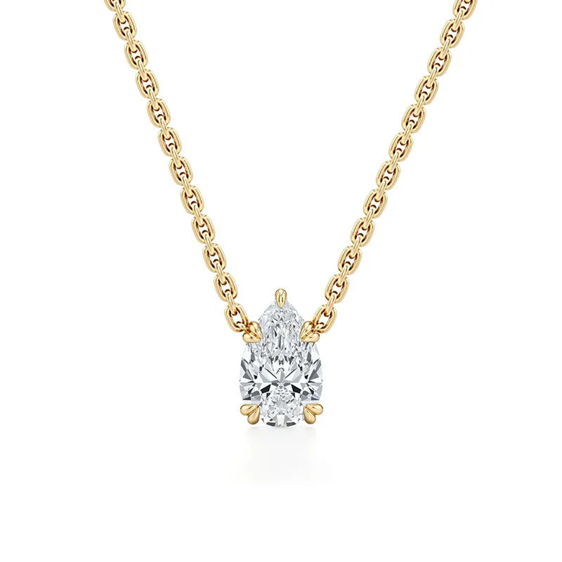 MUSHAN Bespoke Jewelry 925 Sterling Silver Necklace Moissanite D Color VVS1 Luxury Band Classic Chic Pendants Diamond Accessorie