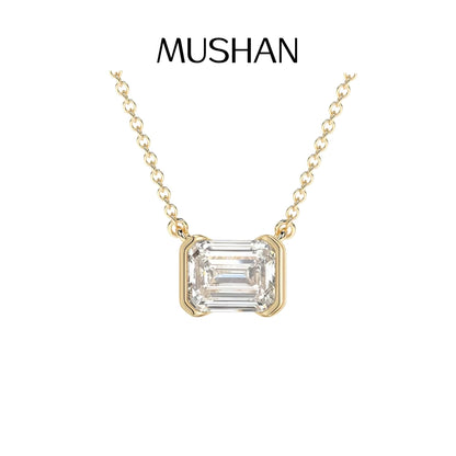 MUSHAN Bijoux sur mesure Collier en argent sterling 925 Moissanite couleur D VVS1 Pendentifs de luxe pour femme pour demande en mariage Diamant