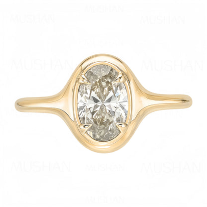 MUSHAN Patented Jewelry 925 Sterling Silver Ring Band For Women D Color VVS1 Moissanite Diamond Ring GRA Certificated Jewelry