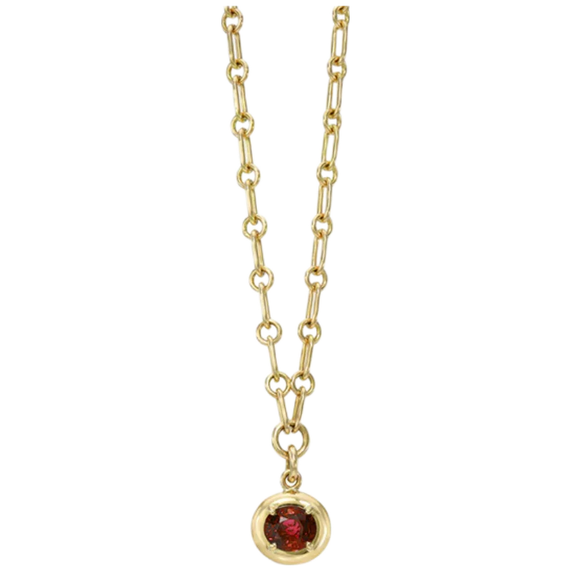 MUSHAN Collier de joaillerie sur mesure en argent sterling 925, pendentif avec émeraude, rubis ou saphir de culture pour femme, plaqué or 18 carats