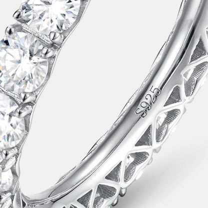 MUHAN Luxury Jewelry  925 Sterling Silver Ring Wedding Band  Women GRA Certificate Moissanite Diamond Rings D Color Fine Jewelry