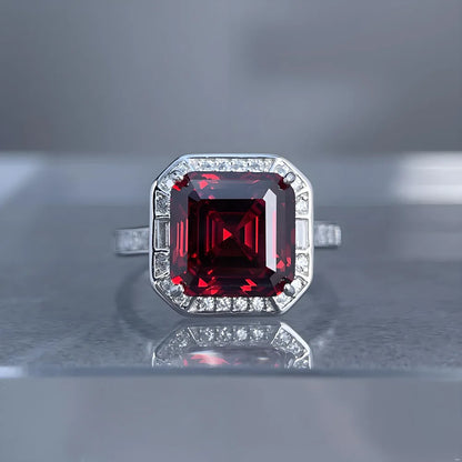 Anillo de boda de plata de ley 925 MuShan Jewelry, anillo con diamante de alto carbono, regalo de cumpleaños, regalo para damas de honor, anillos para mujer, joyería fina