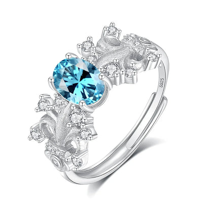 MuShan Jewelry 925 Sterling Silver Ring Wedding Band HCD Gemstones Wedding Bridal Statement Jewelry Women Rings Fine Jewelry