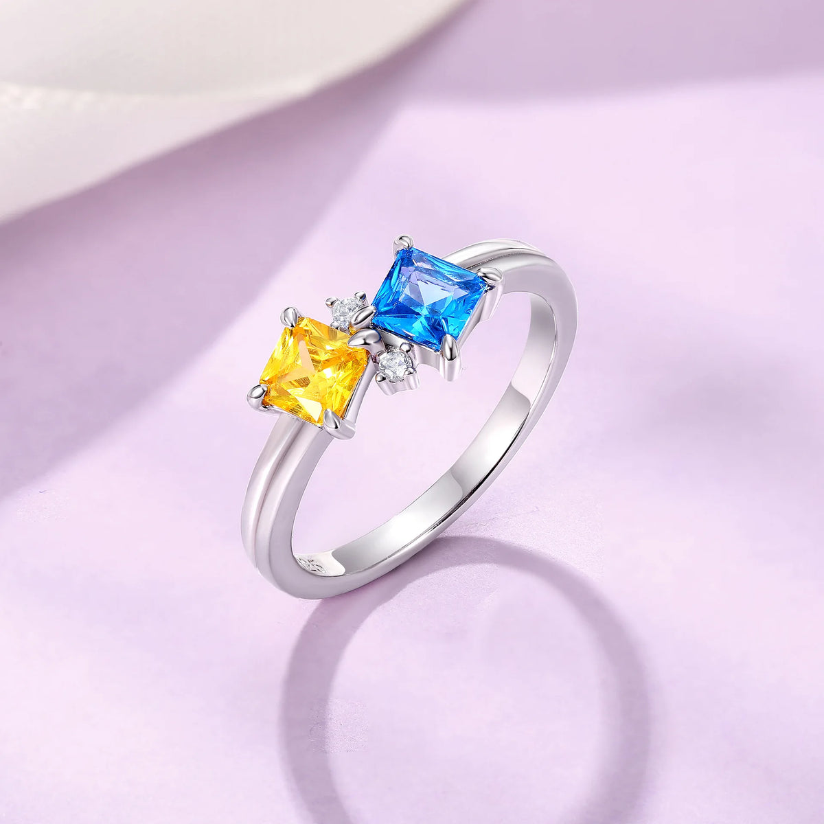 Bague MuShan en argent sterling 925, zircon de grade 5A, motif triangle, bijou de mariage pour femme, plaqué or 18 carats, bijou raffiné.