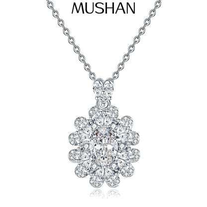 MuShan Designer Jewelry 925 Sterling Silver Chain Rope Radiant Moissanite Casual Artisan Women 18K Real Gold Plated MST Patent
