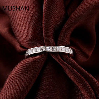 MUSHAN Luxury Custom 14K 18K Gold Rings Band Jewelry With Moissanite Diamond Lab Grown Gemstones Diamond Wedding Ring For Women