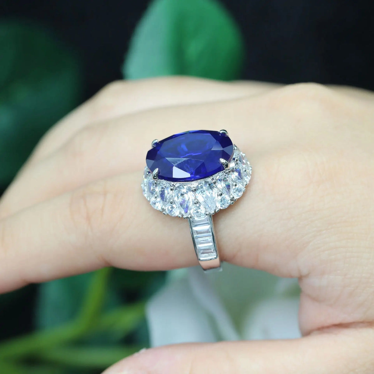 MuShan Jewelry 925 Sterling Silver Ring 5A CZ Gemstones High Carbon Diamond Designer Chic 925 Sterling Silver Rings Accessories