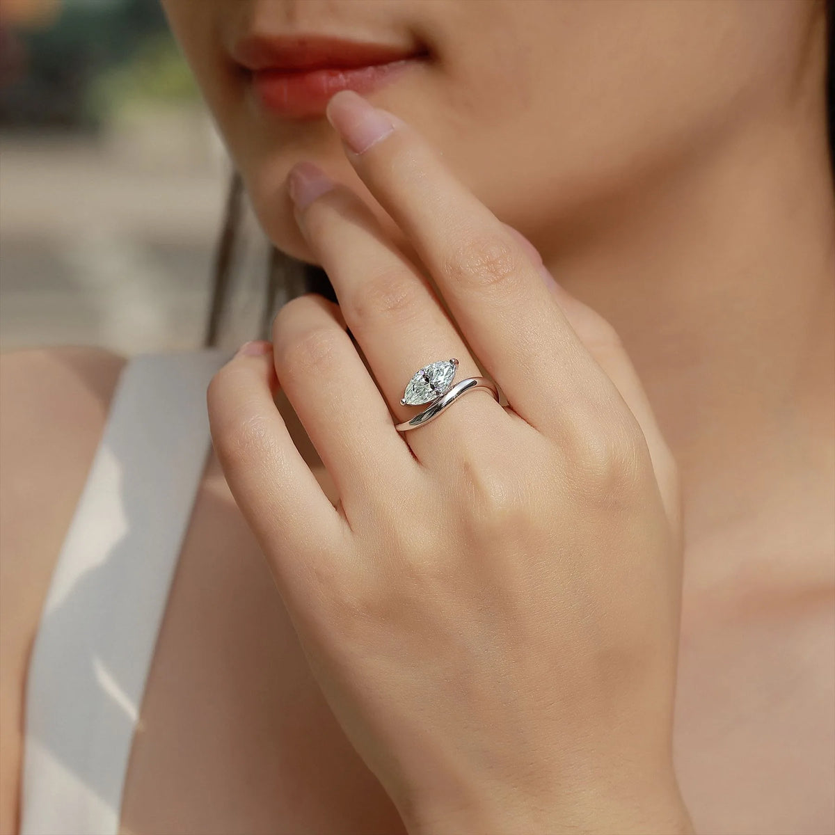 MUSHAN Luxury Jewelry 925 Sterling Silver Ring Band Women GRA Certificated Moissanite Diamond Emerald D Color Rings Fine Jewelry
