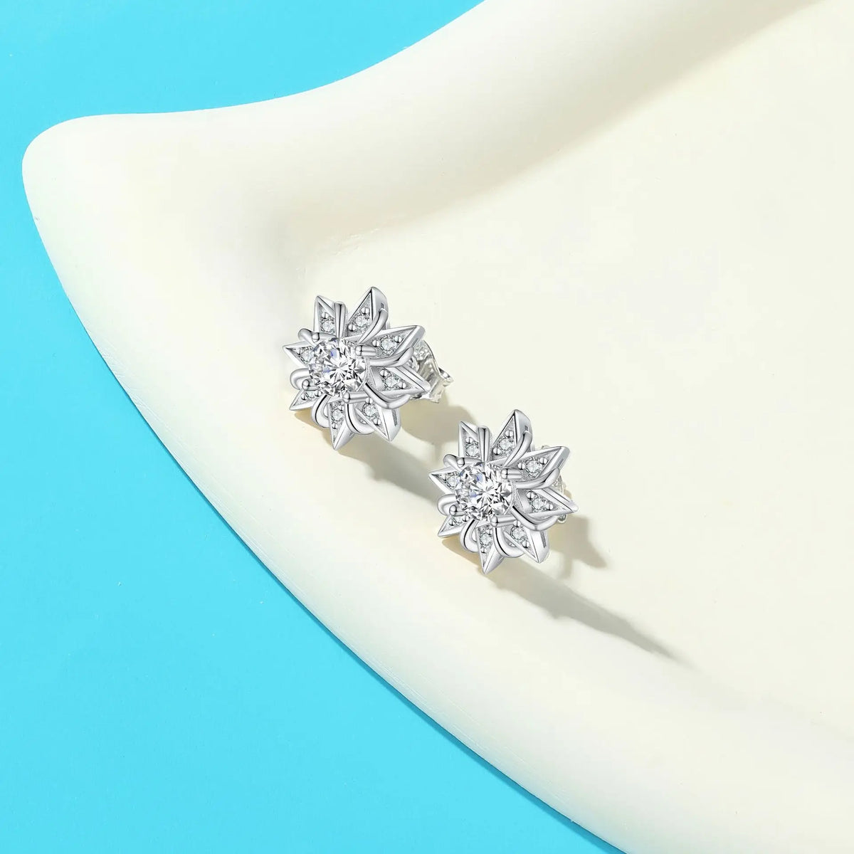 MuShan Luxury Jewelry 925 Sterling Silver Earrings Cubic Zirconia 5A Hoop Statement for Her 18K Gold Plated Fine Jewelry Earring