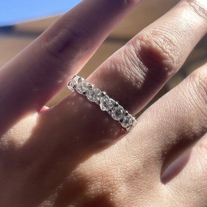 MUHAN Luxury Jewelry  925 Sterling Silver Ring Wedding Band  Women GRA Certificate Moissanite Diamond Rings D Color Fine Jewelry