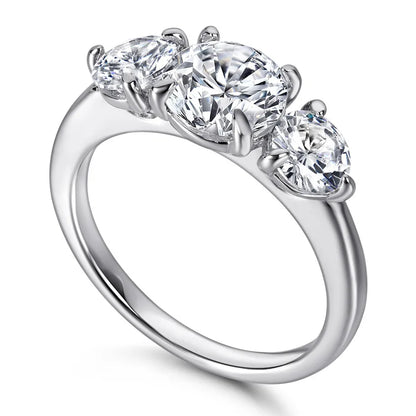 Anillos de compromiso de plata de ley 925 de MuShan Jewelry, bandas con circonita cúbica 7A, regalo romántico de aniversario y San Valentín para mujer