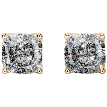 MUSHAN Custom Jewelry 18k Gold Stud Earrings 2ct Diamond 2 carats Lab Grown Diamonds Earrings Ear Pin IGI Certificated Jewelry