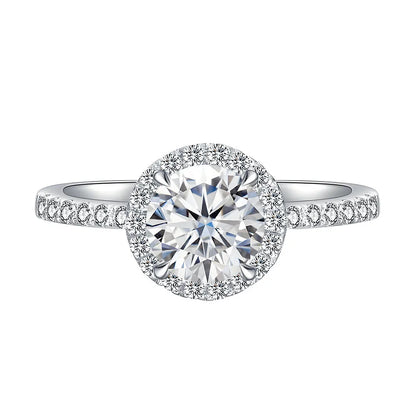 MuShan Jewelry 925 Sterling Silver Ring Wedding Band High Carbon Diamond Birthday Gift Trendy Style Women Rings Fine Jewelry