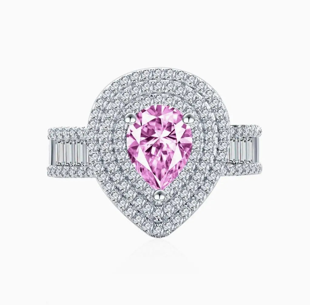 MUSHAN Bague de luxe pour femme en argent sterling 925, avec diamant moissanite 1,8 ct certifié GRA et zirconium, bijou raffiné