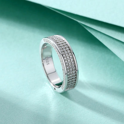 Anillo de joyería de lujo MuShan de plata de ley 925 con circonita esmeralda 7A, para uso diario, para novia, joyería fina chapada en oro de 18 quilates