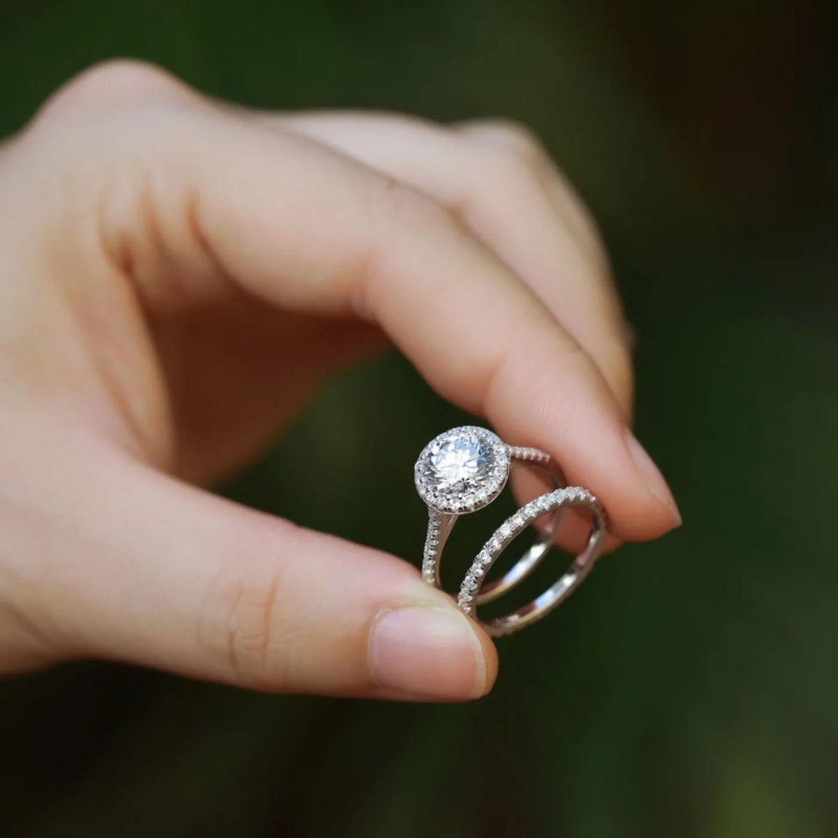 MUHAN Luxury Jewelry  925 Sterling Silver Ring Wedding Band  Women GRA Certificate Moissanite Diamond Rings D Color Fine Jewelry