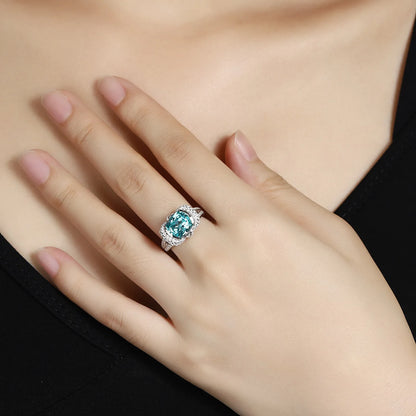 Bague MUSHAN Custom Jewelry en argent sterling 925 avec rubis rouge de laboratoire, bague de fiançailles princesse pour femme, plaquée or 18 carats