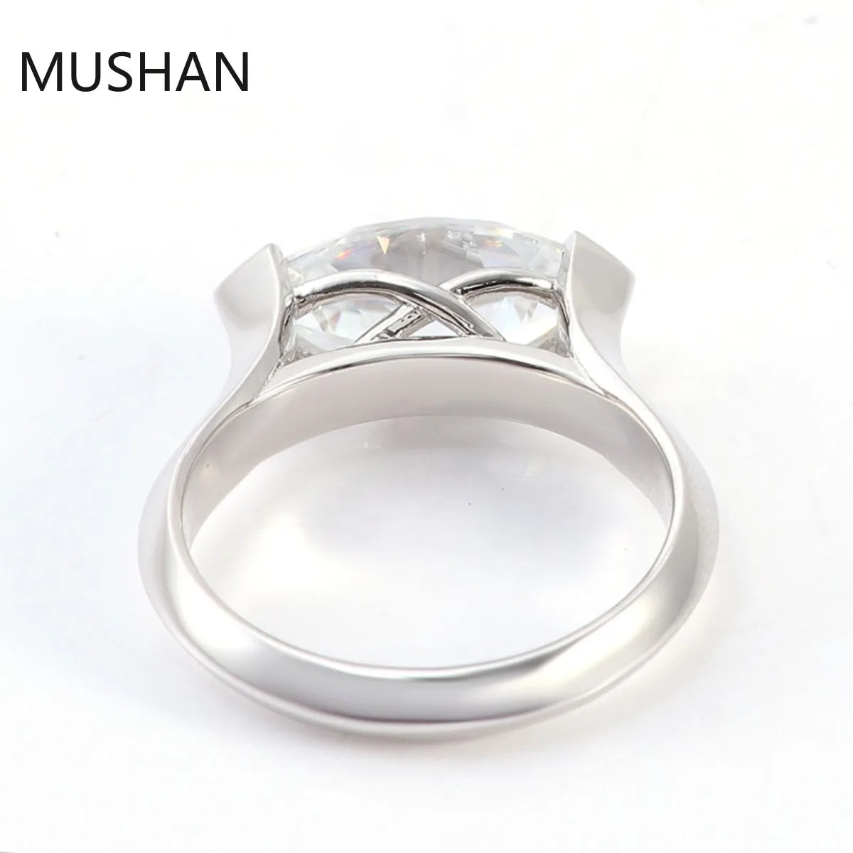 MUSHAN Luxury Custom 14K 18K Gold Rings Band Jewelry With Moissanite Diamond Lab Grown Gemstones Diamond Wedding Ring For Women