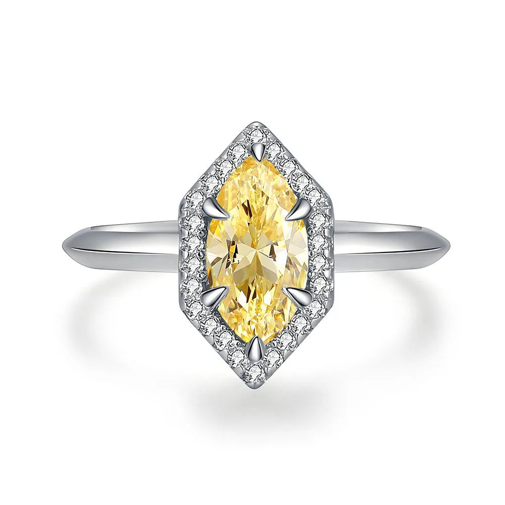 Bague en argent sterling 925 de la marque MuShan, sertie de pierres précieuses roses, bleues et vertes, plaquée rhodium, idéale pour les anniversaires, les mariages et les occasions spéciales.