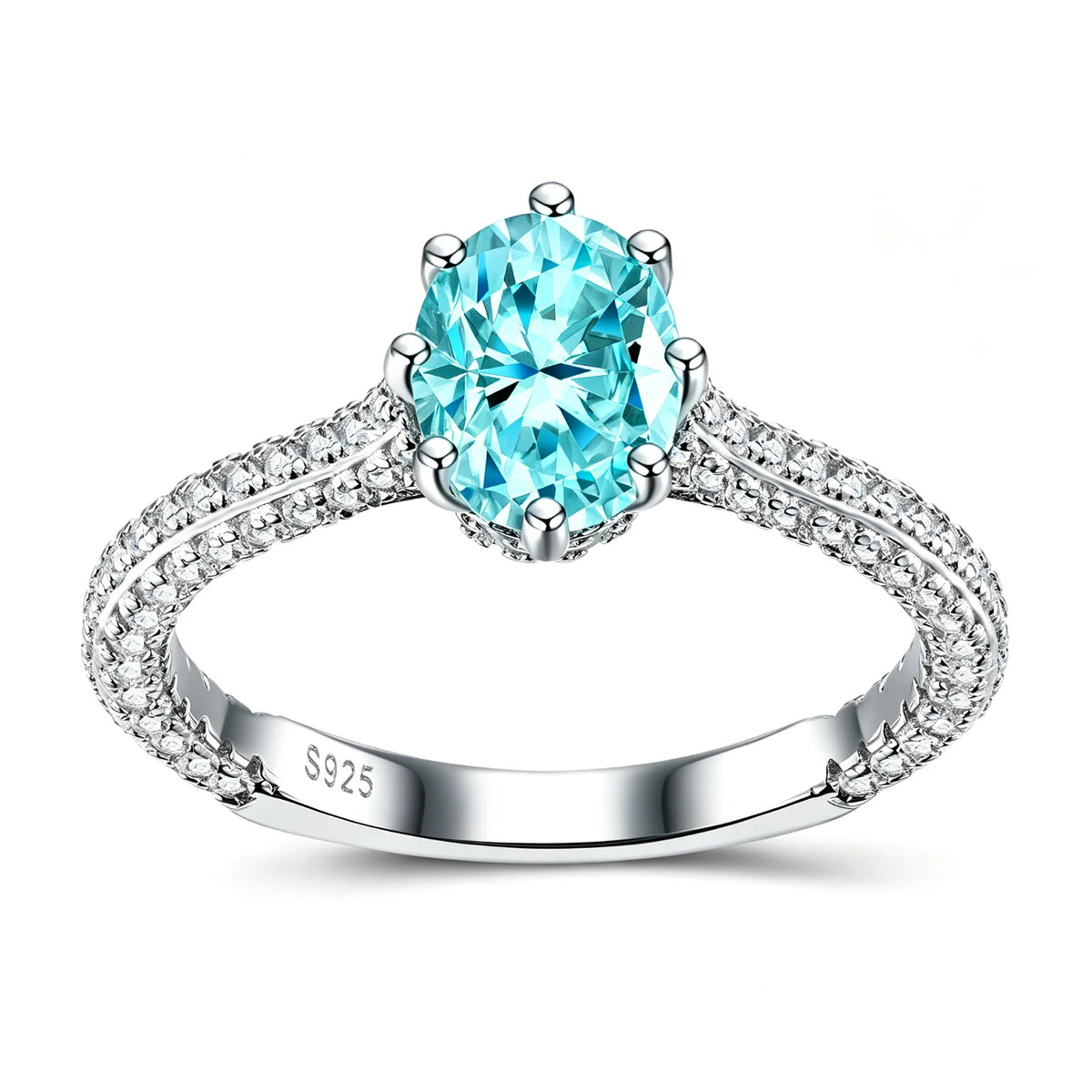 MUSHAN Custom Jewelry 925 Sterling Silver Ring 1.5 ct Lab Grown Gemstones Ruby Emerald Sapphire Rings Jewelry