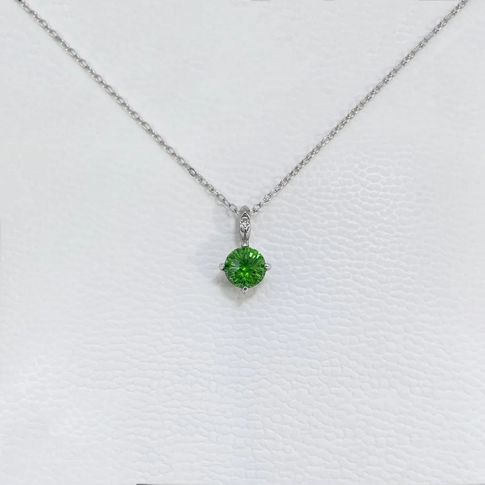 MuShan Jewelry 925 Sterling Silver Necklace Pendant Chain HCD Diamonds Engagement Party Romantic Style Women Necklaces Jewelry