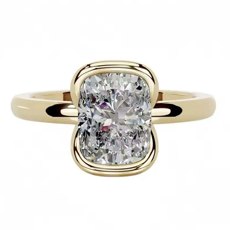 MUSHAN Luxury MST Series Jewelry 925 Sterling Silver Rings 2ct Moissanite Diamond Women Ring Bands GRA Certificate Fine Jewelry