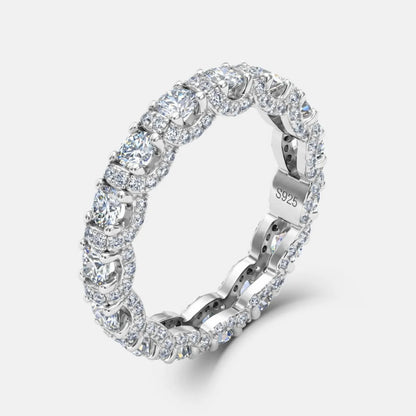 MUHAN Luxury Jewelry  925 Sterling Silver Ring Wedding Band  Women GRA Certificate Moissanite Diamond Rings D Color Fine Jewelry