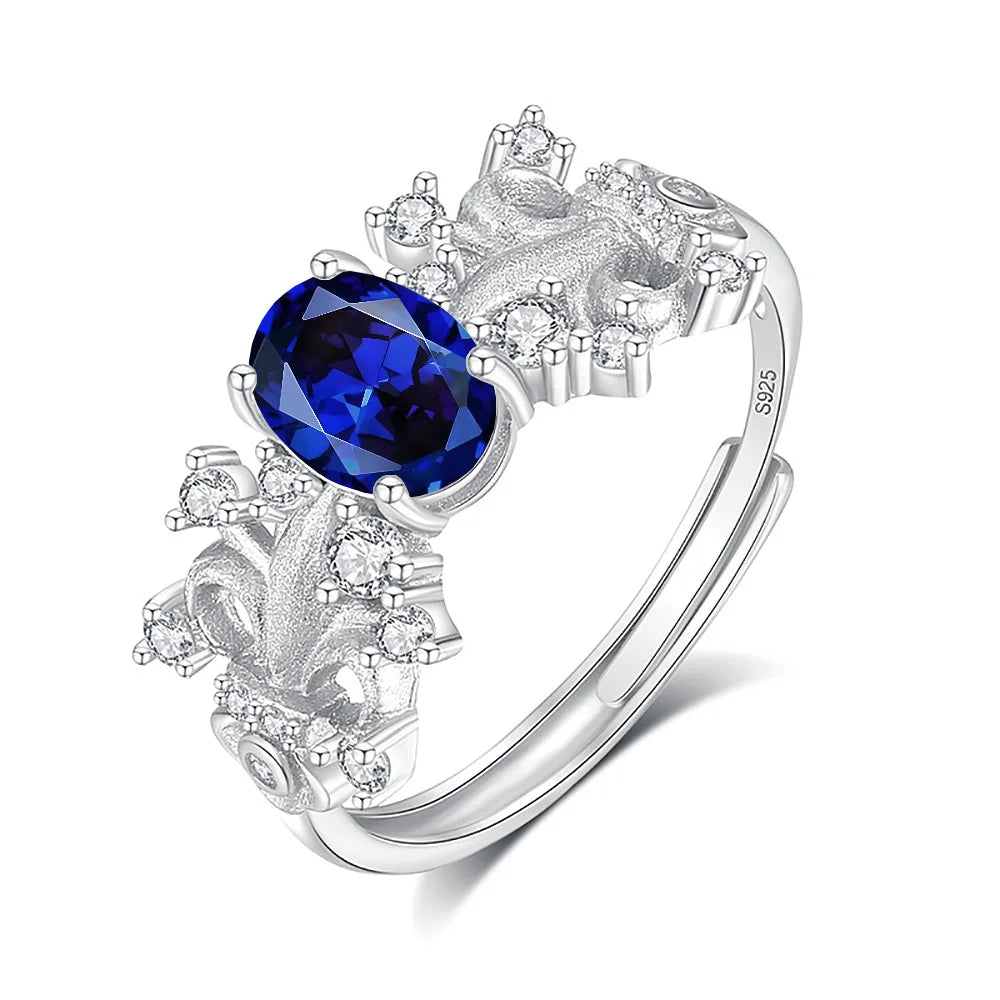 MuShan Jewelry 925 Sterling Silver Ring Wedding Band HCD Gemstones Wedding Bridal Statement Jewelry Women Rings Fine Jewelry
