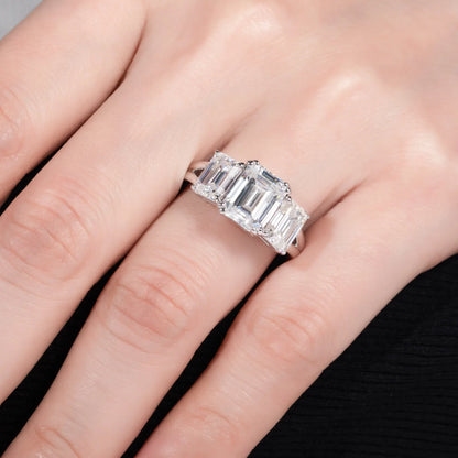 MUHAN Luxury Jewelry  925 Sterling Silver Ring Wedding Band  Women GRA Certificate Moissanite Diamond Rings D Color Fine Jewelry
