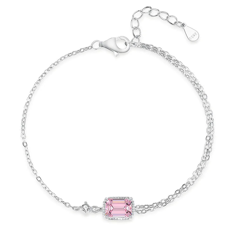 MuShan Jewelry 925 Sterling Silver Necklace Pendant Chain HCD Diamonds Cocktail Party Best Friend Gift Women Necklaces Jewelry