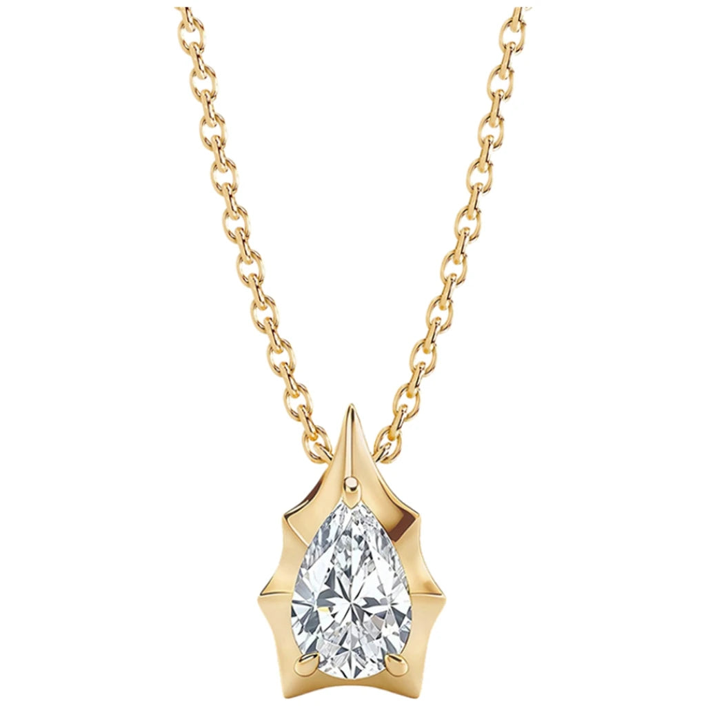 MUSHAN Luxury Jewelry 925 Sterling Silver Necklace Pendant Women 2ctw Moissanite Diamond D Color VVS Luxury Necklace Accessories