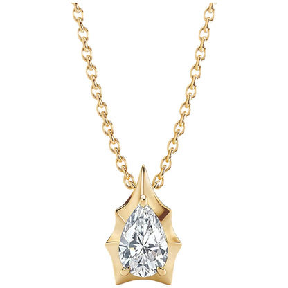 MUSHAN Luxury Jewelry 925 Sterling Silver Necklace Pendant Women 2ctw Moissanite Diamond D Color VVS Luxury Necklace Accessories