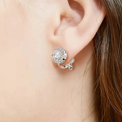 MS Luxury Jewelry 925 Sterling Silver Ear Clip Earrings For Women CMA Certificate Gemstones Drop Earring Ear Clip Jewelry