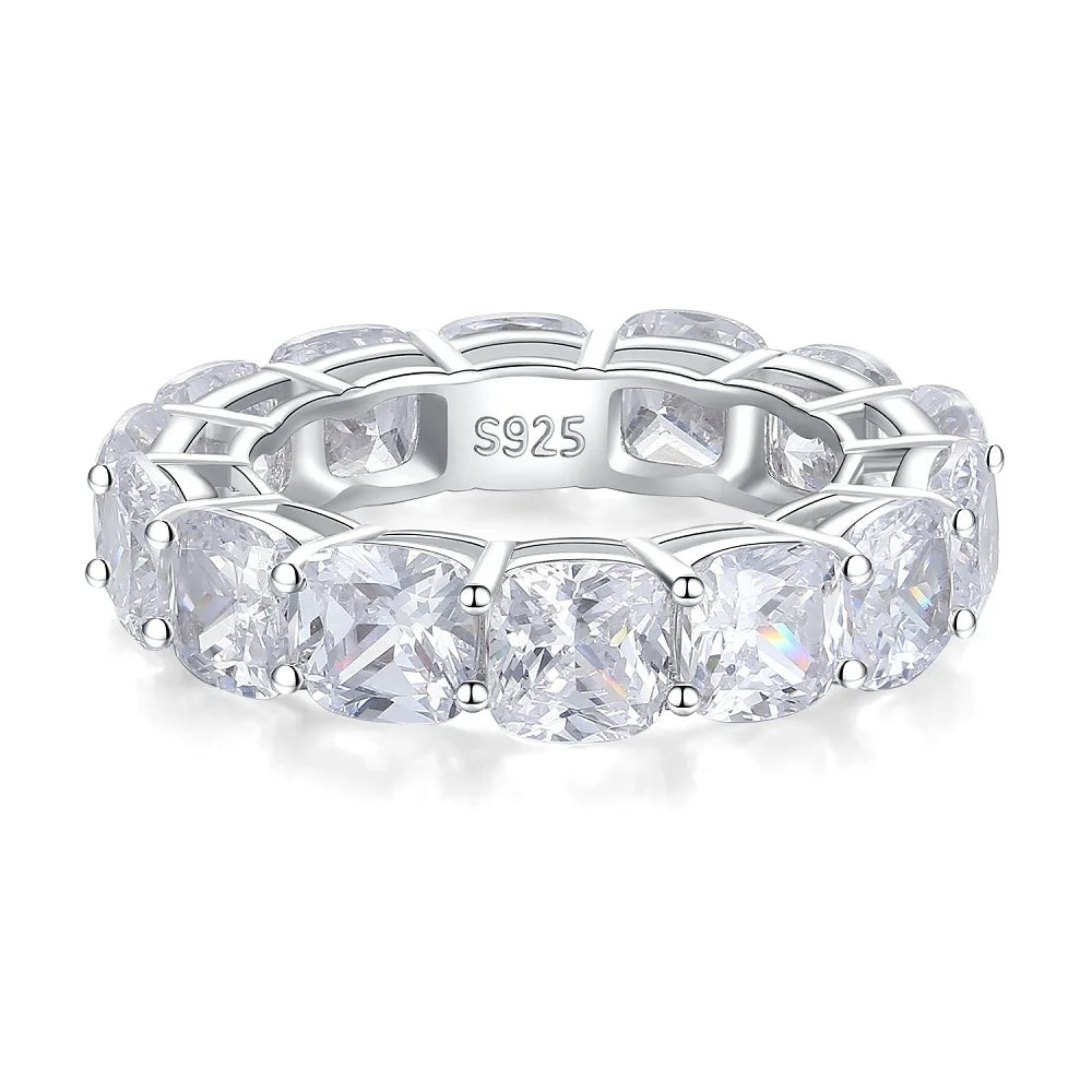 MuShan Designer Jewelry 925 Sterling Silver Ring Zircon 7A Grade Pear Daytime for Women 18K Gold Plated Fine Jewelry Rings