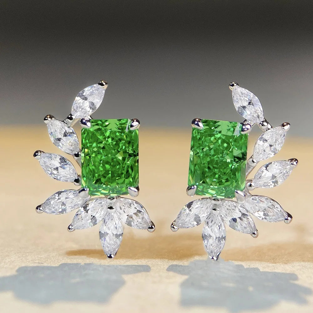 Boucles d'oreilles MuShan Jewelry en argent sterling 925, rubis de laboratoire, rondes, cadeau de luxe pour femme, plaquées or 18 carats, boucles d'oreilles anniversaire
