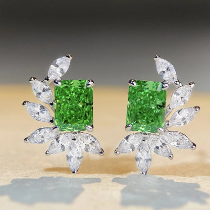 Boucles d'oreilles MuShan Jewelry en argent sterling 925, rubis de laboratoire, rondes, cadeau de luxe pour femme, plaquées or 18 carats, boucles d'oreilles anniversaire