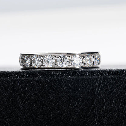 Bague de luxe MuShan en argent sterling 925, anneau formel avec moissanite couleur D pour sœur, plaqué or 18 carats, bijou breveté MST