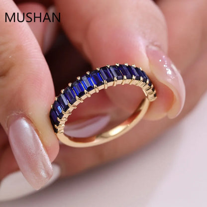 MUSHAN Luxury Custom 14K 18K Gold Rings Band Jewelry With Moissanite Diamond Lab Grown Gemstones Diamond Wedding Ring For Women