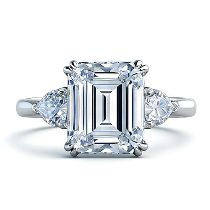 Bague de luxe MUSHAN en argent sterling 925, bague cocktail ronde en moissanite pour fiancée, plaqué or 18K, bagues brevetées MST