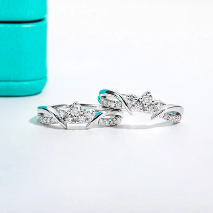 MUSHAN Luxury Jewelry 925 Sterling Silver Ring Band Women GRA Certificated Moissanite Diamond Emerald D Color Rings Fine Jewelry