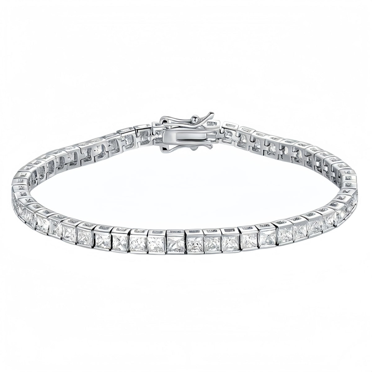 MS Luxury Jewelry 925 Sterling Silver Bracelet For Women Men HCD Gemstones Chain Tennis Bracelets Bangles S925 Fine Jewelry