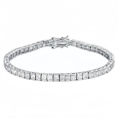 MS Luxury Jewelry 925 Sterling Silver Bracelet For Women Men HCD Gemstones Chain Tennis Bracelets Bangles S925 Fine Jewelry
